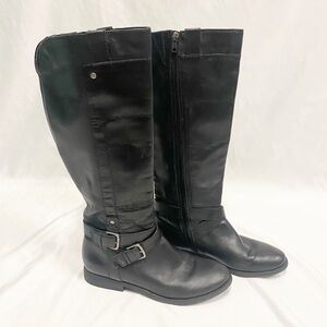 Marc Fisher Black Leather Riding Boots